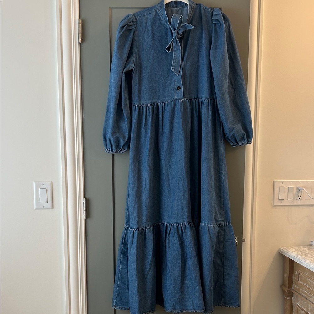 Emery Rose SHEIN Blue Maxi Dress Women’s Large NWOT!!
